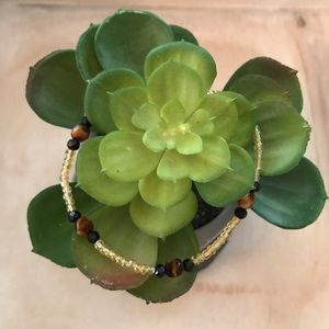 Tiger eye accent Anklet
